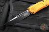 Microtech Combat Troodon Gen III OTF Knife- Single Edge- Orange Handle- Black Plain Edge Blade 1143-1 OR Gen III