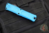 Microtech Combat Troodon Gen III OTF Knife- Single Edge- Blue Handle- Black Part Serrated Edge Blade 1143-2 BL Gen III 2024