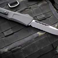 Microtech Combat Troodon Gen III OTF Knife- Single Edge- Tactical- Black Handle- Black Part Serrated Edge Blade 1143-2 T Gen III 2024