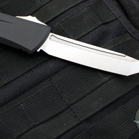 Microtech Combat Troodon Gen III OTF Knife- Tanto Edge- Black Handle- Stonewash Blade 1144-10 Gen III 2024