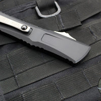 Microtech Combat Troodon Gen III OTF Knife- Tanto Edge- Black Handle- Stonewash Blade 1144-10 Gen III 2024