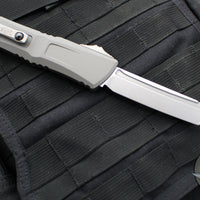 Microtech Combat Troodon Gen III OTF Knife- Tanto Edge- Natural Clear Finished Handle- Stonewash Blade 1144-10 NC Gen III 2024