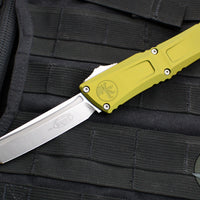 Microtech Combat Troodon Gen III OTF Knife- Tanto Edge- OD Green Handle- Stonewash Blade 1144-10 OD Gen III 2024