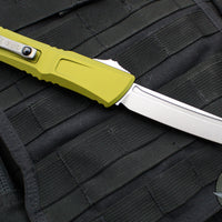 Microtech Combat Troodon Gen III OTF Knife- Tanto Edge- OD Green Handle- Stonewash Blade 1144-10 OD Gen III 2024