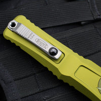 Microtech Combat Troodon Gen III OTF Knife- Tanto Edge- OD Green Handle- Stonewash Blade 1144-10 OD Gen III 2024