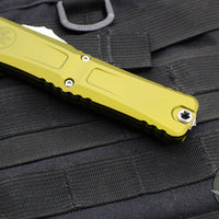 Microtech Combat Troodon Gen III OTF Knife- Tanto Edge- OD Green Handle- Stonewash Blade 1144-10 OD Gen III 2024