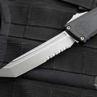 Microtech Combat Troodon Gen III OTF Knife- Tanto Edge- Black Handle- Apocalyptic Part Serrated Blade 1144-11 AP Gen III 2024