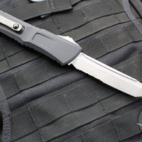 Microtech Combat Troodon Gen III OTF Knife- Tanto Edge- Black Handle- Apocalyptic Part Serrated Blade 1144-11 AP Gen III 2024