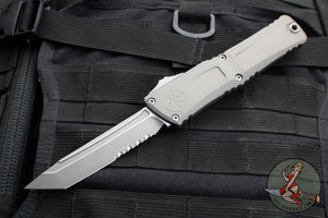 Microtech Combat Troodon Gen III OTF Knife- Tanto Edge- Natural Clear Handle- Apocalyptic Part Serrated Blade 1144-11 APNC Gen III 2024