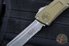 Microtech Combat Troodon Gen III OTF Knife- Tanto Edge- OD Green Handle- Apocalyptic Part Serrated Blade 1144-11 APOD Gen III 2024