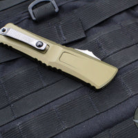 Microtech Combat Troodon Gen III OTF Knife- Tanto Edge- OD Green Handle- Apocalyptic Part Serrated Blade 1144-11 APOD Gen III 2024