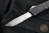 Microtech Combat Troodon Gen III OTF Knife- Tanto Edge- Black Handle- Stonewash Part Serrated Blade 1144-11 Gen III 2024