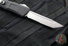 Microtech Combat Troodon Gen III OTF Knife- Tanto Edge- Black Handle- Stonewash Part Serrated Blade 1144-11 Gen III 2024