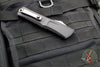 Microtech Combat Troodon Gen III OTF Knife- Tanto Edge- Black Handle- Stonewash Part Serrated Blade 1144-11 Gen III 2024