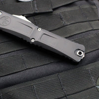 Microtech Combat Troodon Gen III OTF Knife- Tanto Edge- Black Handle- Stonewash Part Serrated Blade 1144-11 Gen III 2024