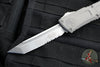 Microtech Combat Troodon Gen III OTF Knife- Tanto Edge- Natural Clear Handle- Stonewash Part Serrated Blade 1144-11 NC Gen III 2024