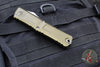 Microtech Combat Troodon Gen III OTF Knife- Tanto Edge- OD Green Finished Handle- Stonewash Part Serrated Blade 1144-11 OD Gen III
