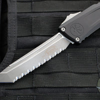 Microtech Combat Troodon Gen III OTF Knife- Tanto Edge- Black Handle- Apocalyptic Full Serrated Blade 1144-12 AP Gen III 2024