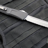 Microtech Combat Troodon Gen III OTF Knife- Tanto Edge- Black Handle- Apocalyptic Full Serrated Blade 1144-12 AP Gen III 2024