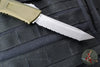 Microtech Combat Troodon Gen III OTF Knife- Tanto Edge- OD Green Handle- Apocalyptic Full Serrated Blade 1144-12 APOD Gen III