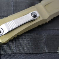 Microtech Combat Troodon Gen III OTF Knife- Tanto Edge- OD Green Handle- Apocalyptic Full Serrated Blade 1144-12 APOD Gen III