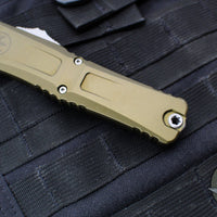 Microtech Combat Troodon Gen III OTF Knife- Tanto Edge- OD Green Handle- Apocalyptic Full Serrated Blade 1144-12 APOD Gen III