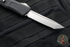 Microtech Combat Troodon Gen III OTF Knife- Tanto Edge- Black Handle- Stonewash Full Serrated Blade 1144-12 Gen III 2024