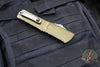 Microtech Combat Troodon Gen III OTF Knife- Tanto Edge- OD Green Handle- Stonewash Full Serrated Blade 1144-12 OD Gen III