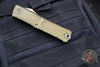 Microtech Combat Troodon Gen III OTF Knife- Tanto Edge- OD Green Handle- Stonewash Full Serrated Blade 1144-12 OD Gen III