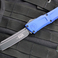 Microtech Combat Troodon Gen III OTF Knife- Tanto Edge- Navy Blue Finished Handle- Black Blade 1144-1 NA Gen III 2024