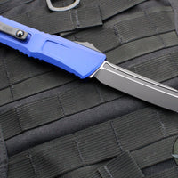 Microtech Combat Troodon Gen III OTF Knife- Tanto Edge- Navy Blue Finished Handle- Black Blade 1144-1 NA Gen III 2024