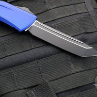 Microtech Combat Troodon Gen III OTF Knife- Tanto Edge- Navy Blue Finished Handle- Black Blade 1144-1 NA Gen III 2024