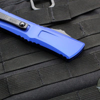 Microtech Combat Troodon Gen III OTF Knife- Tanto Edge- Navy Blue Finished Handle- Black Blade 1144-1 NA Gen III 2024