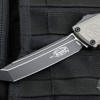 Microtech Combat Troodon Gen III OTF Knife- Tanto Edge- Natural Clear Finished Handle- Black Blade 1144-1 NCS Gen III 2024