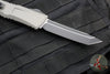 Microtech Combat Troodon Gen III OTF Knife- Tanto Edge- Natural Clear Finished Handle- Black Blade 1144-1 NCS Gen III 2024