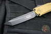 Microtech Combat Troodon Gen III OTF Knife- Tanto Edge- OD Green Handle- Black Plain Edge Blade 1144-1 OD Gen III