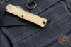 Microtech Combat Troodon Gen III OTF Knife- Tanto Edge- OD Green Handle- Black Plain Edge Blade 1144-1 OD Gen III