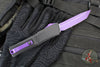 Microtech Combat Troodon Gen III OTF Knife- Tanto Edge- Black Handle With Purple Highlight- Purple Blade 1144-1 PUSK Gen III