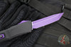 Microtech Combat Troodon Gen III OTF Knife- Tanto Edge- Black Handle With Purple Highlight- Purple Blade 1144-1 PUSK Gen III