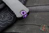 Microtech Combat Troodon Gen III OTF Knife- Tanto Edge- Black Handle With Purple Highlight- Purple Blade 1144-1 PUSK Gen III