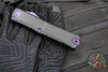 Microtech Combat Troodon Gen III OTF Knife- Tanto Edge- Black Handle With Purple Highlight- Purple Blade 1144-1 PUSK Gen III