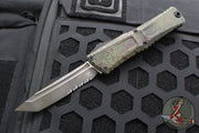 Microtech Combat Troodon Gen III OTF Knife- Tanto Edge- Outbreak Finished Handle- Outbreak Finished Part Serrated Edge Blade 1144-2 OBDS Gen III