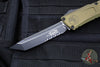 Microtech Combat Troodon Gen III OTF Knife- Tanto Edge- OD Green Handle- Black Part Serrated Edge Blade 1144-2 OD Gen III 2025