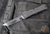 Microtech Combat Troodon Gen III OTF Knife- Tanto Edge- Tactical- Black Handle- Black Part Serrated Blade 1144-2 T Gen III