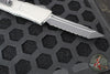 Microtech Combat Troodon Gen III OTF Knife- Tanto Edge- Natural Clear Finished Handle- Black Full Serrated Edge Blade 1144-3 NC Gen III