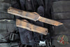 Microtech Combat Troodon Gen III OTF Knife- Tanto Edge- Plague Finished Handle- Plague Finished Full Serrated Blade 1144-3 PLOBS
