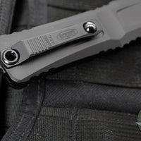 Microtech Combat Troodon Gen III OTF Knife- Tanto Edge- Tactical- Black Handle- Black Full Serrated Blade 1144-3 T Gen III