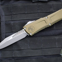 Microtech Combat Troodon Gen III OTF Knife- Bowie Edge- OD Green Handle- Apocalyptic Plain Edge Blade 1146-10 APOD Gen III 2025