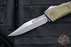 Microtech Combat Troodon Gen III OTF Knife- Bowie Edge- OD Green Handle- Apocalyptic Plain Edge Blade 1146-10 APOD Gen III 2025