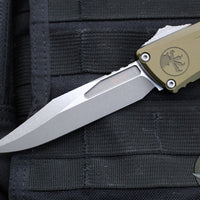 Microtech Combat Troodon Gen III OTF Knife- Bowie Edge- OD Green Handle- Apocalyptic Plain Edge Blade 1146-10 APOD Gen III 2025